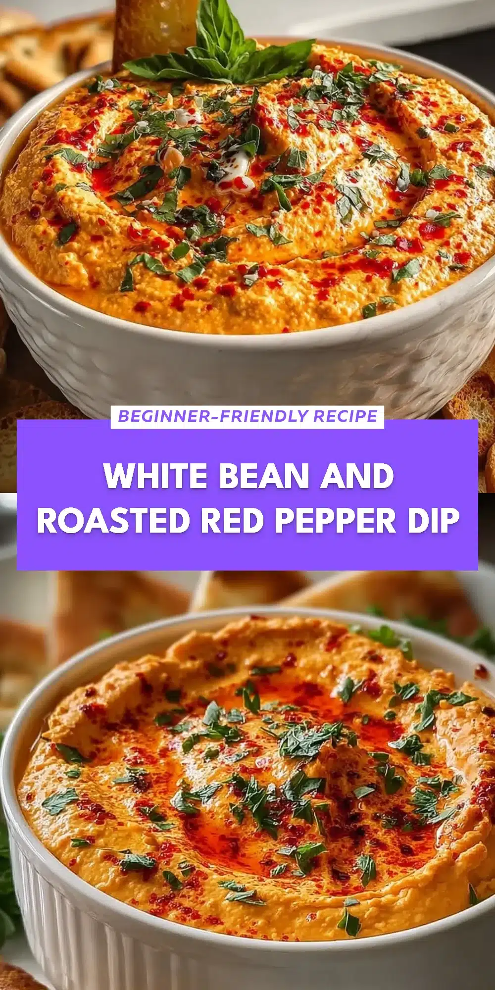White Bean and Roasted Red Pepper Dip
