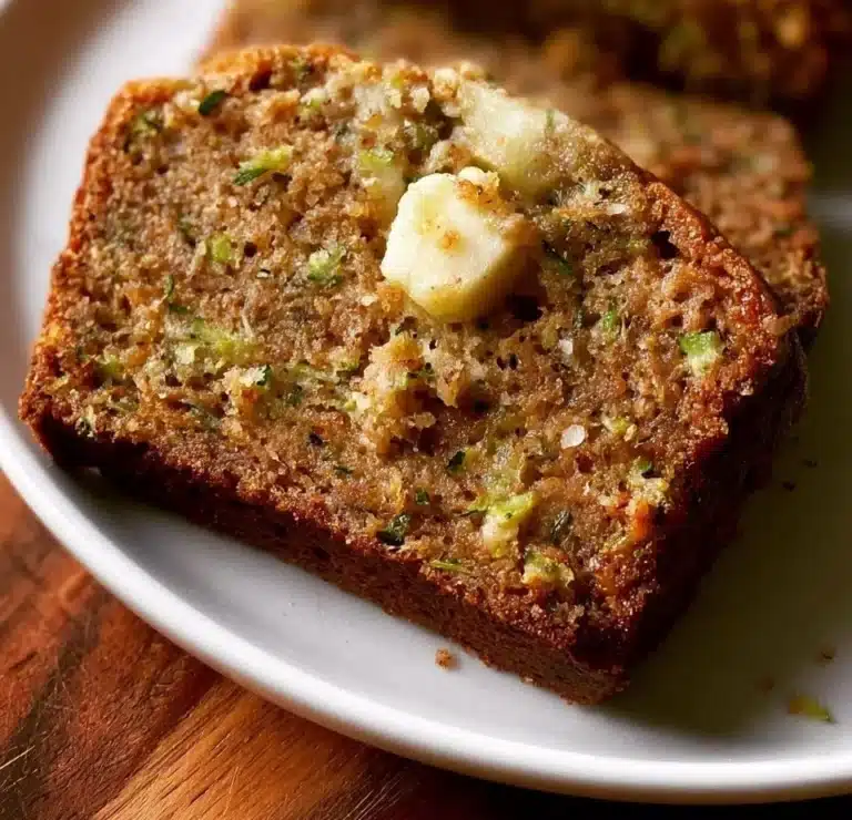 Delicious apple zucchini bread fresh out of the oven.