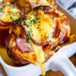 Freshly made breakfast roll filled with bacon and eggs