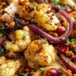Delicious Cauliflower Shawarma Bowl with fresh vegetables and spices