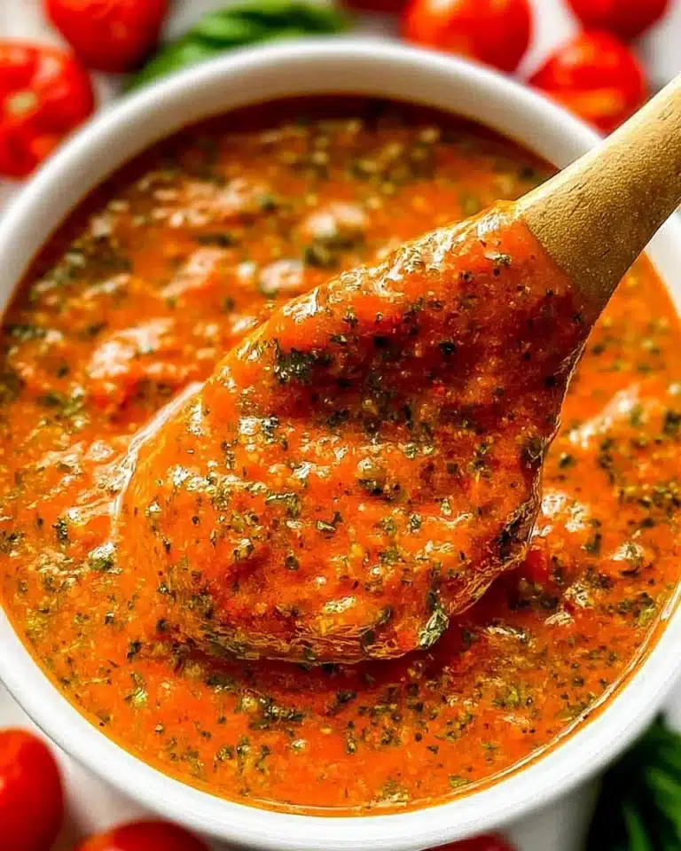 Fresh cherry tomatoes served with basil pesto in a vibrant dish.