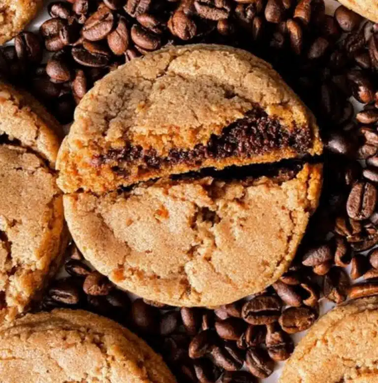 Delicious espresso cookies on a plate, perfect for coffee enthusiasts.