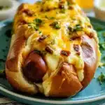 Spicy jalapeño popper hot dogs ready for grilling at a summer cookout
