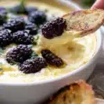 Creamy Lemon Ricotta Dip served with fresh vegetables and crackers