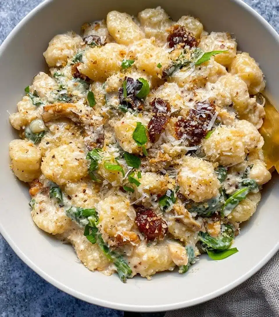 Delicious Chicken Gnocchi with tender chicken and creamy sauce