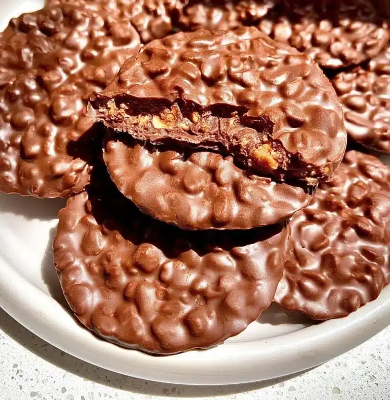 Delicious Chocolate Peanut Butter Crunch Cups topped with a crunchy layer