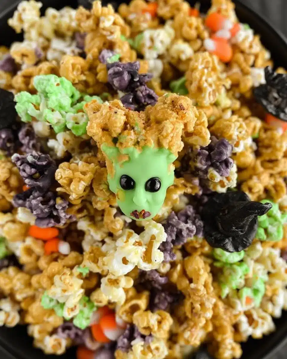 Delicious Hocus Pocus Popcorn inspired by the classic movie