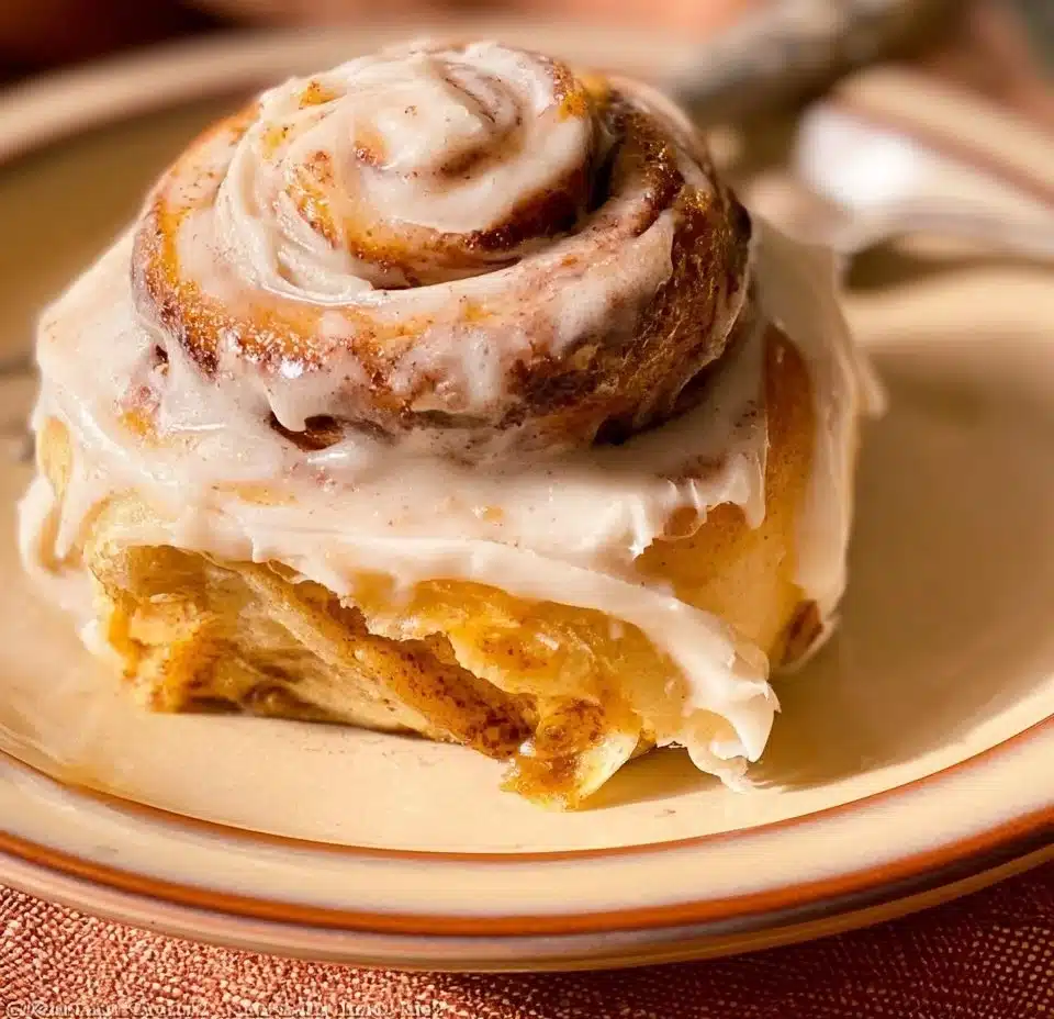 Delicious homemade Pumpkin Cinnamon Rolls fresh out of the oven