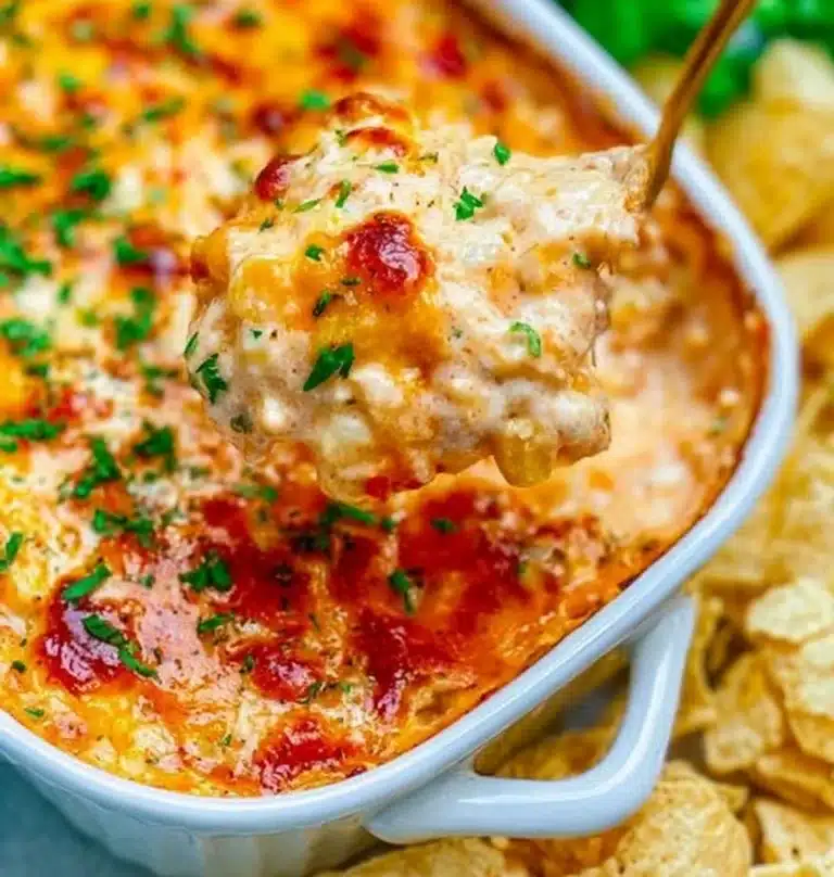Deliciously creamy street corn dip served in a bowl with spoon - perfect for sharing.