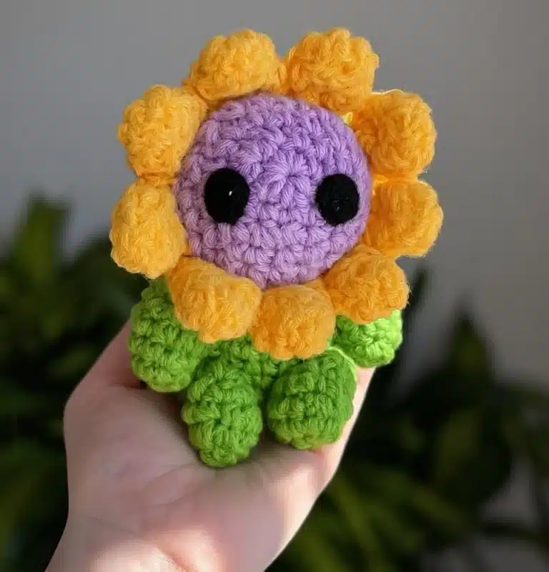 A vibrant flower baby illustration featuring colorful blossoms and greenery.