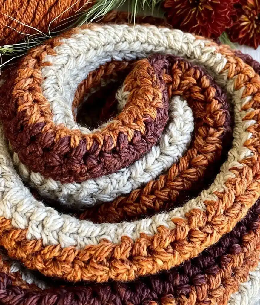Cozy infinity scarf in a stylish design for versatile winter wear