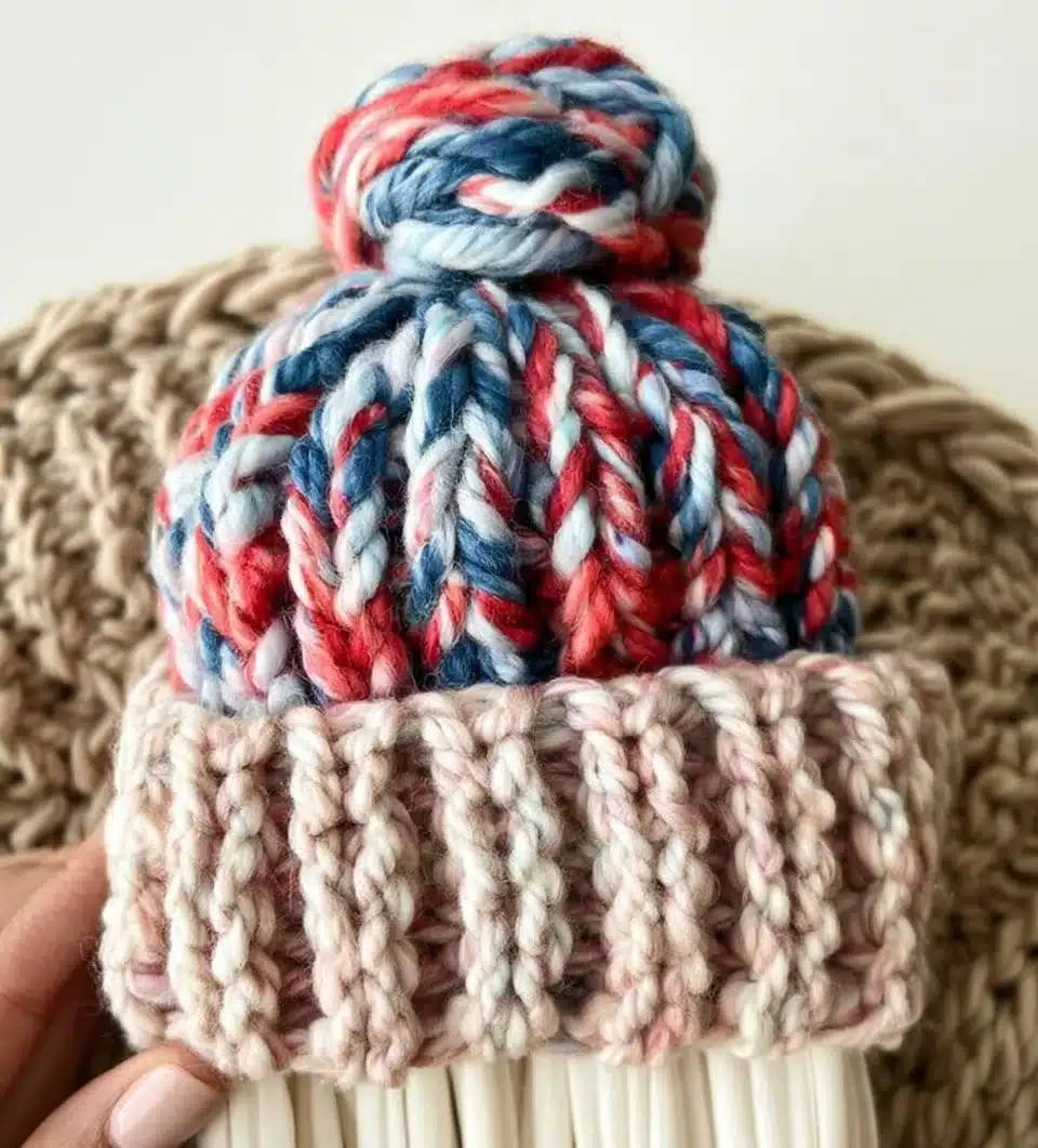 Bulky & Quick Messy Bun Beanie
