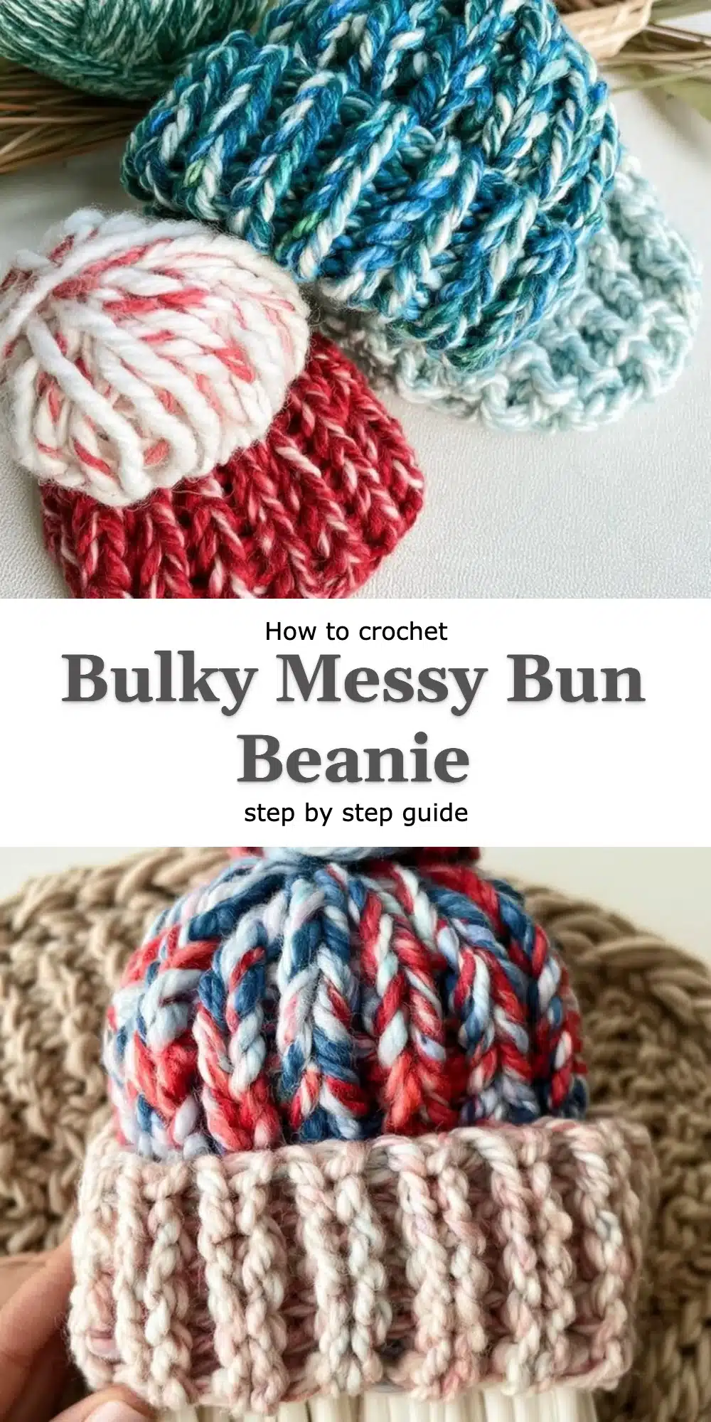 Bulky Messy Bun Beanie