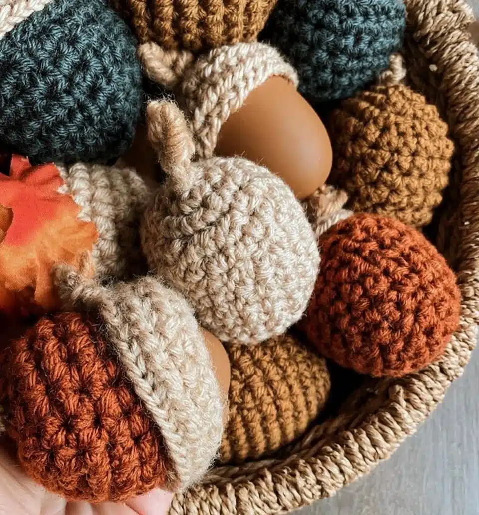 Rustic Farmhouse Acorn Crochet Pattern