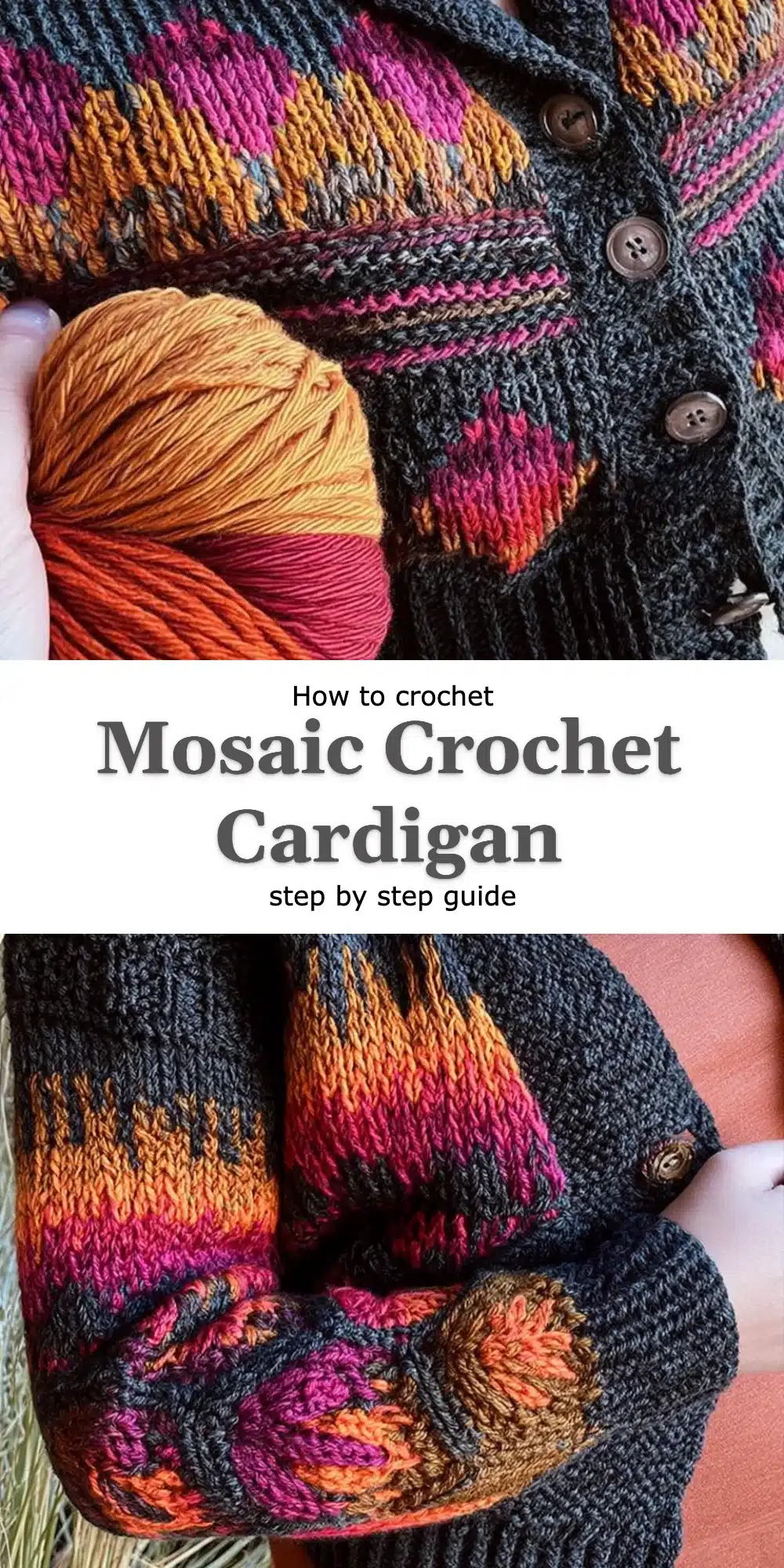 Mosaic Crochet Cardigan