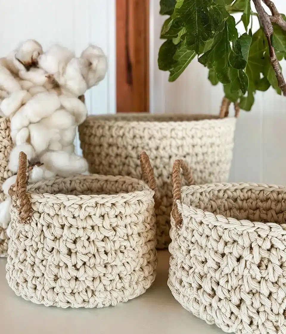 Homebody Crochet Nesting Basket Pattern