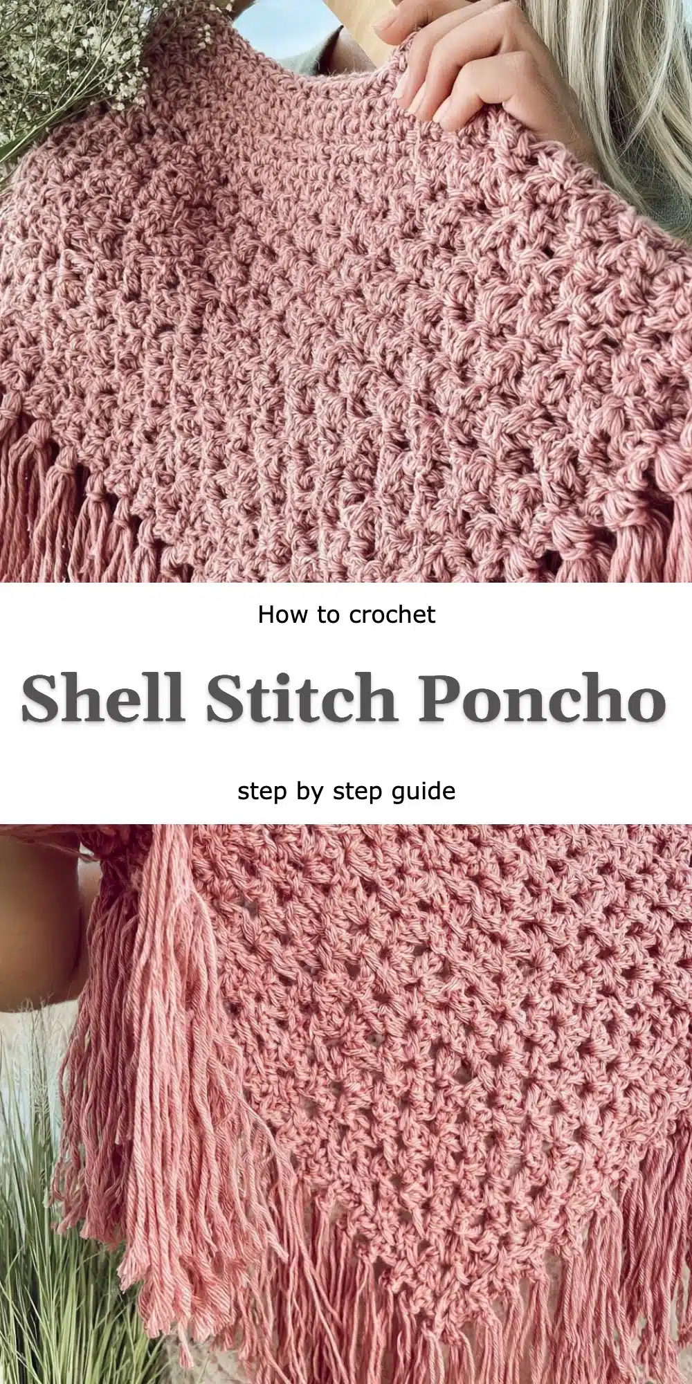 Shell Stitch Poncho