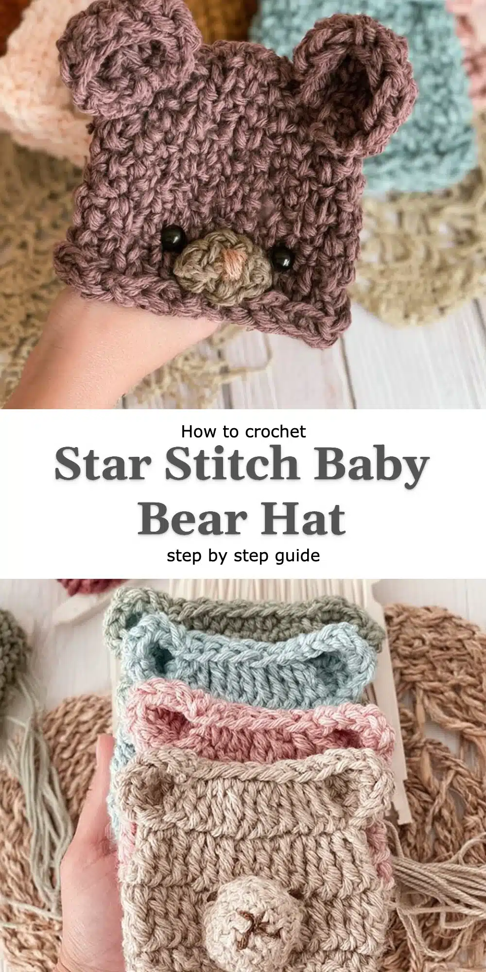 Star Stitch Baby Bear Hat