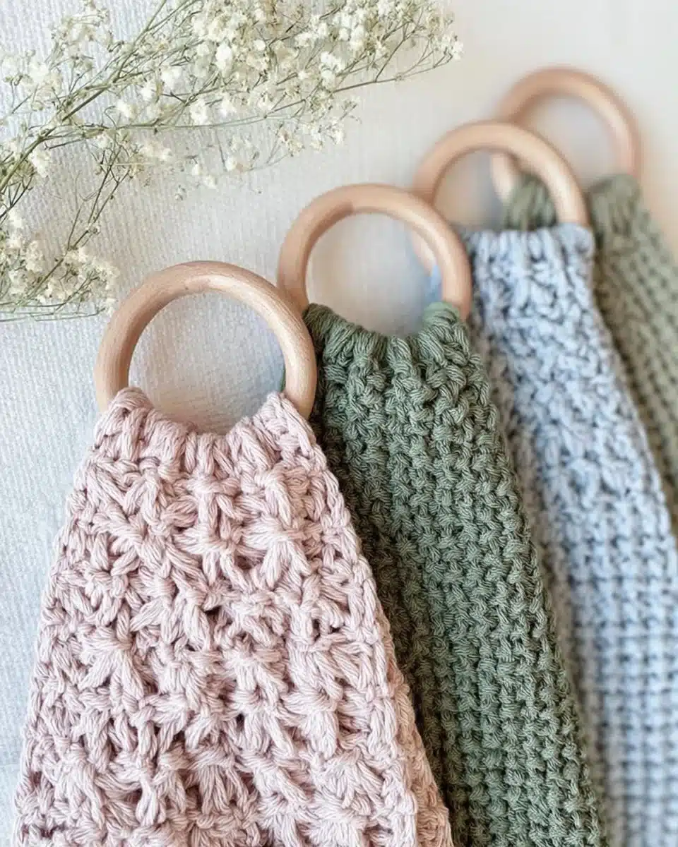 Star Stitch Towel Holder