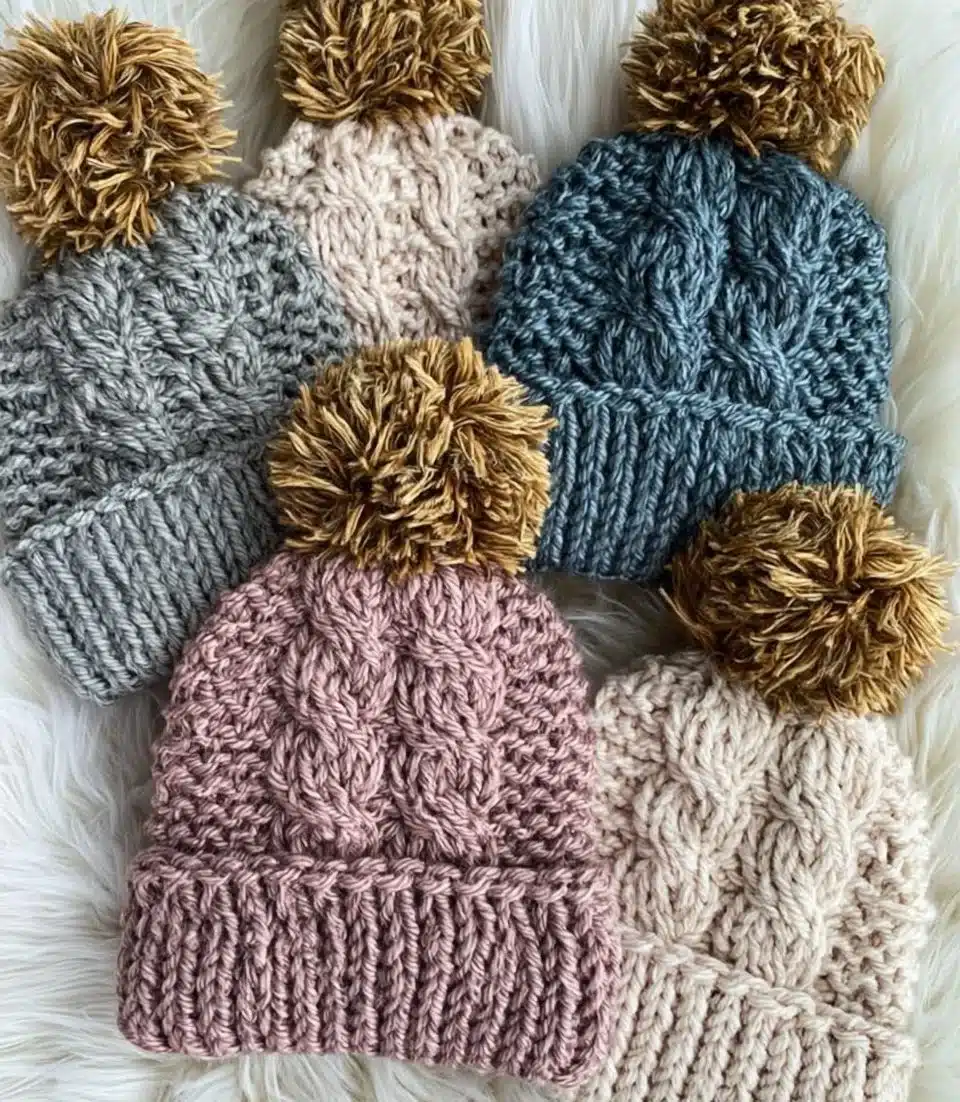 Delightful Two-Stitch Cable Hat