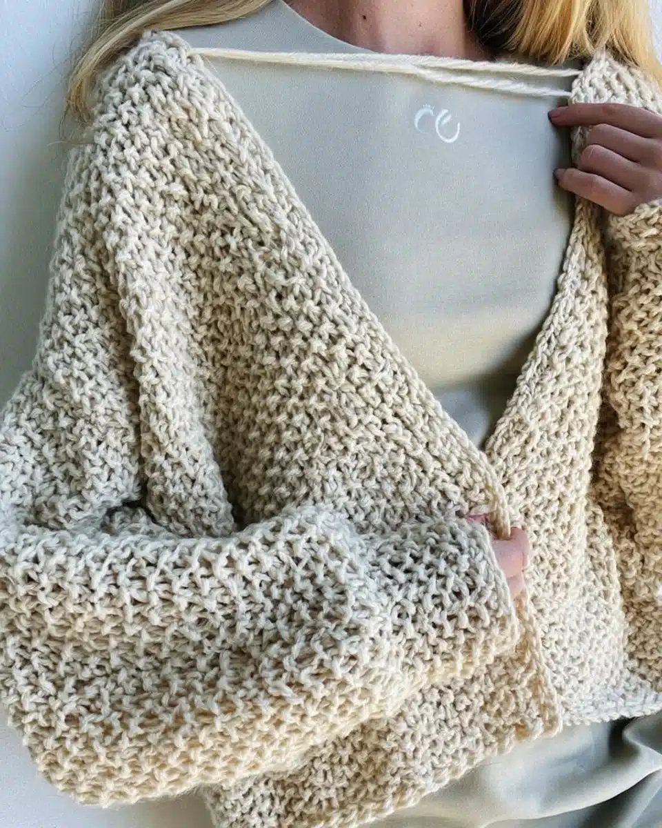 V-Stitch Cardigan Pattern